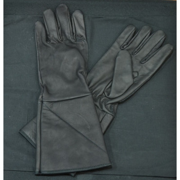 Gants cuir noir